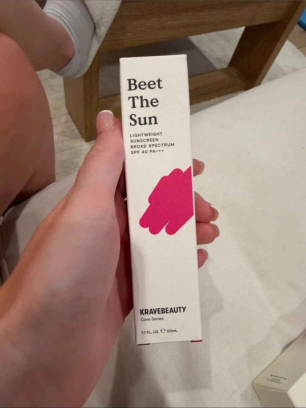 KraveBeauty Beet The Sun SPF 40 PA+++ Sunscreen for Sensitive Skin,